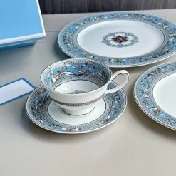 Silk Road Kaffee- und Teeservice – Elegantes Teegeschirr mit Tassen, Tellern und Essgeschirr