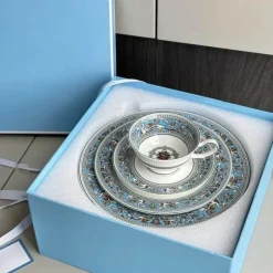 Silk Road Kaffee- und Teeservice – Elegantes Teegeschirr mit Tassen, Tellern und Essgeschirr