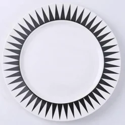 Skandinavische Dessertteller aus Keramik – 8 Zoll Frühstücksuntertassen-Set