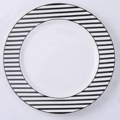 Skandinavische Dessertteller aus Keramik – 8 Zoll Frühstücksuntertassen-Set