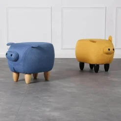 Skandinavischer Fußhocker – Schlichter kleiner Fußhocker