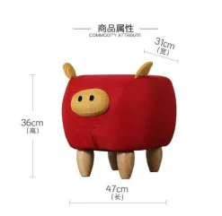 Skandinavischer Fußhocker – Schlichter kleiner Fußhocker