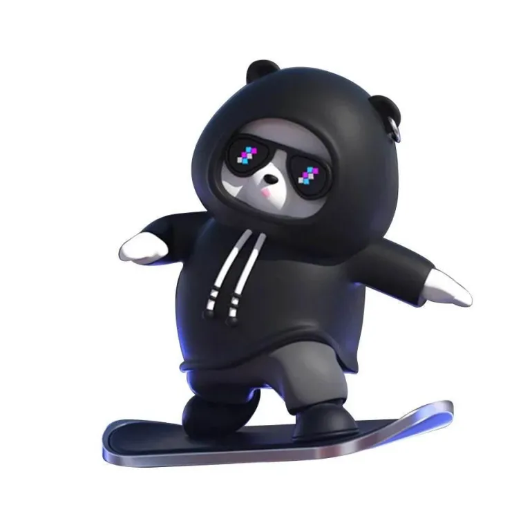 Skateboard-Bär-Dekor – süßes Geschenk für Skateboard-Liebhaber