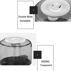 Smart Aroma Diffuser - 3000 ml Luftbefeuchter mit Fernbedienung