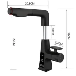 Smart Faucet - Rotatable Temperature Water Tap Display