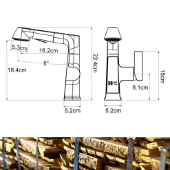 Smart Faucet - Temperature Display Kitchen Tap