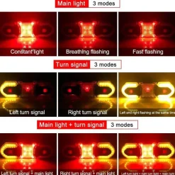 Smartes Fahrradlicht mit Fernbedienung – Innovative Blinker-Sicherheitslampe
