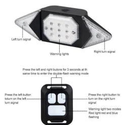 Smartes Fahrradlicht mit Fernbedienung – Innovative Blinker-Sicherheitslampe