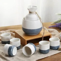 Snowflake Sake Set - Elegante Weißweingläser