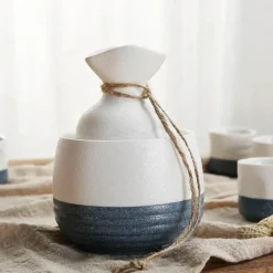 Snowflake Sake Set - Elegante Weißweingläser
