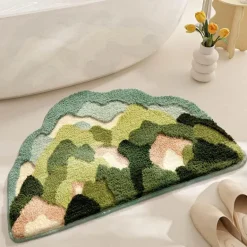 Soft Absorbent Bath Mat - Meadow Tufted Bathroom Rug