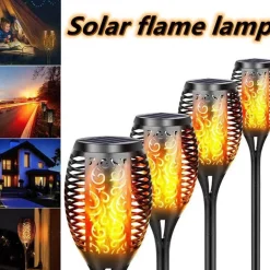 Solar Flame LED-Lampe – Umweltfreundliche Außenbeleuchtung