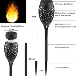 Solar Flame LED-Lampe – Umweltfreundliche Außenbeleuchtung