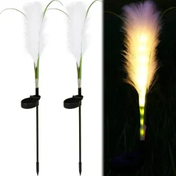 Solar Gartenleuchten - Wasserdichte dekorative Schilflichter