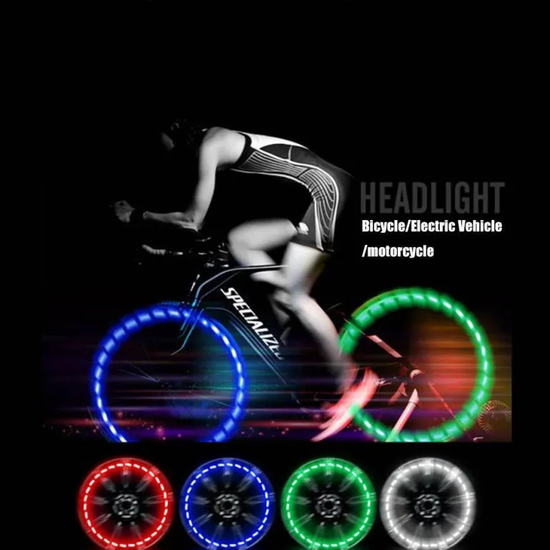 Solar RGB LED Reifenlicht - Automatisch leuchtendes Autozubehör