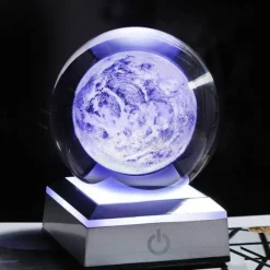 Solar System Crystal Globe Lamp - Planetary Night Light