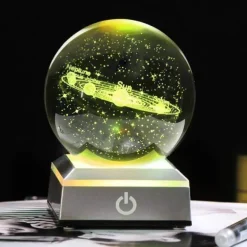 Solar System Crystal Globe Lamp - Planetary Night Light