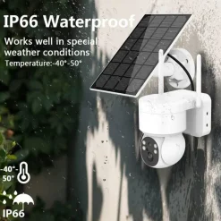Solarbetriebene WLAN-Überwachungskamera – IP-Kamera für den Außenbereich