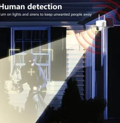 Solarbetriebene WLAN-Überwachungskamera – IP-Kamera für den Außenbereich