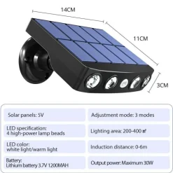 Solar-Bewegungsmelder-LED-Außenleuchte – Energieeffiziente Sicherheitsbeleuchtung