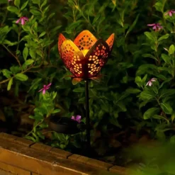 Solar-Blumengartenleuchte – dekorativer Akzent für den Außenbereich