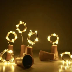 Solar-Flaschenkorken-Lichterkette – Dekorative Lichterkette für den Außenbereich