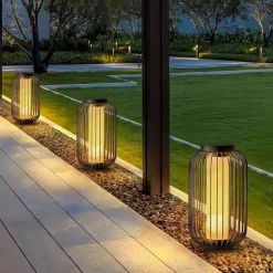 Solarlaterne Vogelkäfig – Dekorative Außenbeleuchtung