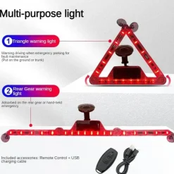 Solar-LED-Blitzlicht - Notfall-Warnlampe