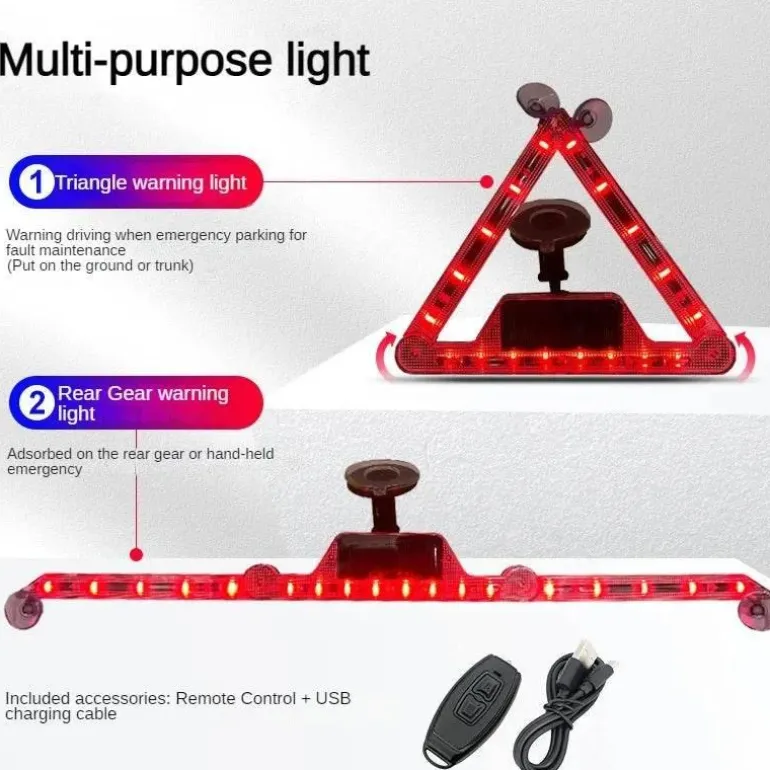 Solar-LED-Blitzlicht - Notfall-Warnlampe