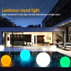 Solar-LED-Gartenkugelleuchte - Wasserdichtes, glänzendes Monddekor