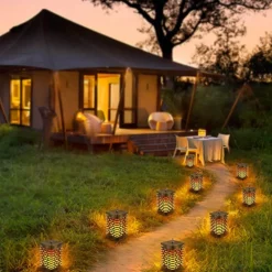 Solar-LED-Hängelaterne ohne Flamme