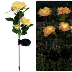 Solar-LED-Rosenlicht – dekorative Garten-Akzent-Außenbeleuchtung