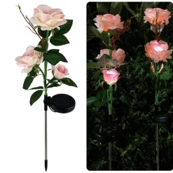 Solar-LED-Rosenlicht – dekorative Garten-Akzent-Außenbeleuchtung