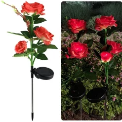 Solar-LED-Rosenlicht – dekorative Garten-Akzent-Außenbeleuchtung