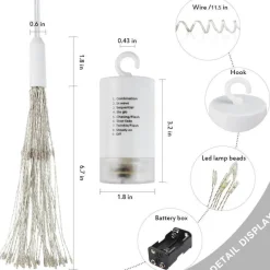 Solar-LED-Starburst-Partylichter – dekorative Außenbeleuchtung