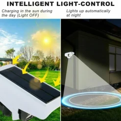 Solar-Sicherheitsleuchte mit Bewegungsmelder – Überwachungskamera für den Außenbereich