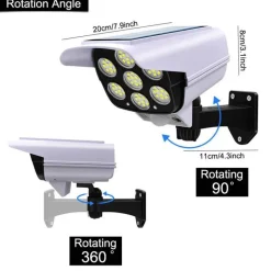Solar-Sicherheitsleuchte mit Bewegungsmelder – Überwachungskamera für den Außenbereich