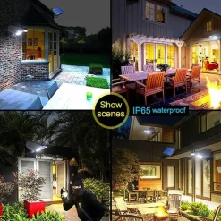 Solar-Sicherheitsleuchte mit Bewegungsmelder – Überwachungskamera für den Außenbereich