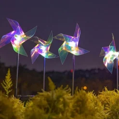 Solar-Windmühlen-Gartenleuchten – Außendekoration
