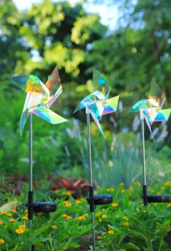 Solar-Windmühlen-Gartenleuchten – Außendekoration
