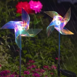 Solar-Windmühlen-Gartenleuchten – Außendekoration