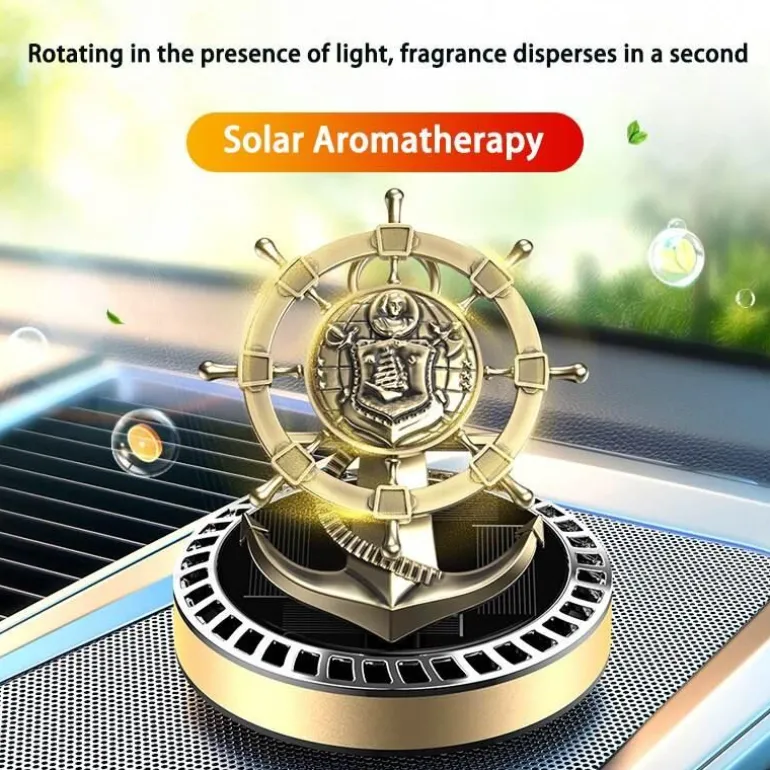 Solar-Windmühlen-Lufterfrischer – Umweltfreundliches Auto-Aroma