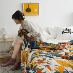 Sommerdecke aus Baumwolle – weiche, atmungsaktive nordische Steppdecke