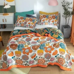 Sommerdecke aus Baumwolle – weiche, atmungsaktive nordische Steppdecke