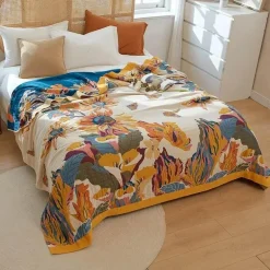 Sommerdecke aus Baumwolle – weiche, atmungsaktive nordische Steppdecke