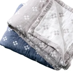 Sommerdecke aus Baumwolle: Weiche und luftige Tagesdecke für Einzel-/Doppelbetten