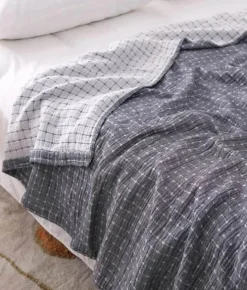 Sommerdecke aus Baumwolle: Weiche und luftige Tagesdecke für Einzel-/Doppelbetten