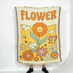 Sonnenblumen-Wandteppichdecke – Dekorativer Überwurf für die Heimdekoration