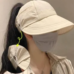 Sonnenschutzhut – Stylischer Sommermaskenhalter