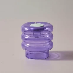 Spiralförmiger Kerzenhalter aus Doppelglas – eleganter Akzent für die Inneneinrichtung